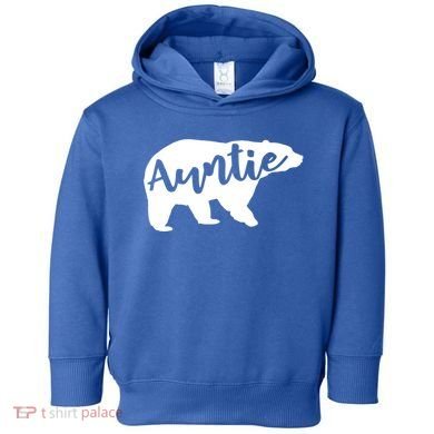 Auntie Bear Aunt Life Camping Cool Gift Toddler Hoodie