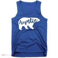 Auntie Bear Aunt Life Camping Cool Gift Tank Top thumb 0