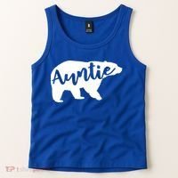 Auntie Bear Aunt Life Camping Cool Gift Tank Top thumb 2