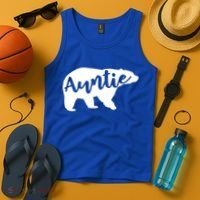 Auntie Bear Aunt Life Camping Cool Gift Tank Top thumb 4