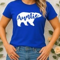 Auntie Bear Aunt Life Camping Cool Gift Women's T-Shirt thumb 2