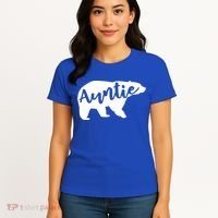 Auntie Bear Aunt Life Camping Cool Gift Women's T-Shirt thumb 4