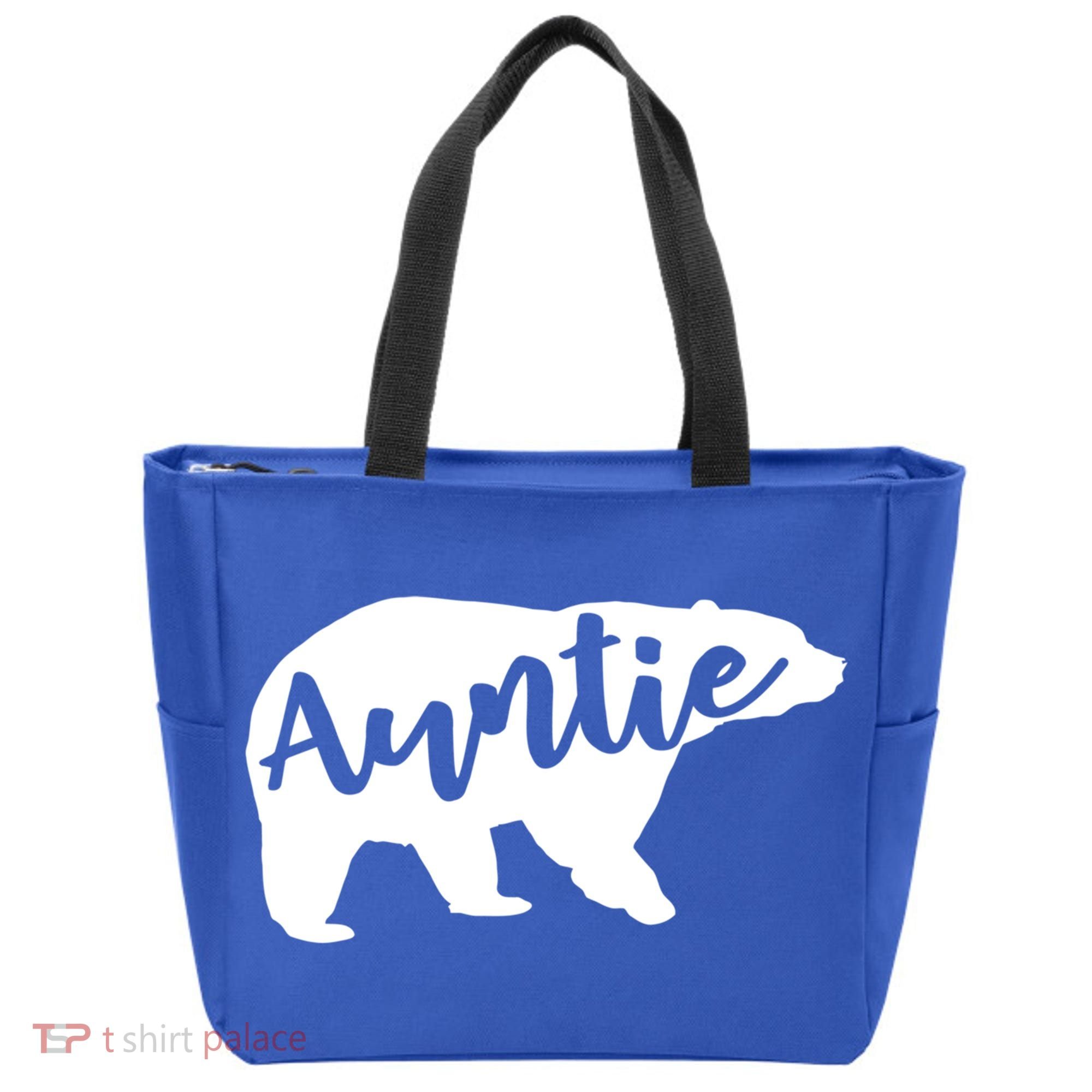 Auntie Bear Aunt Life Camping Cool Gift Tote Bag