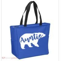 Auntie Bear Aunt Life Camping Cool Gift Tote Bag thumb 2