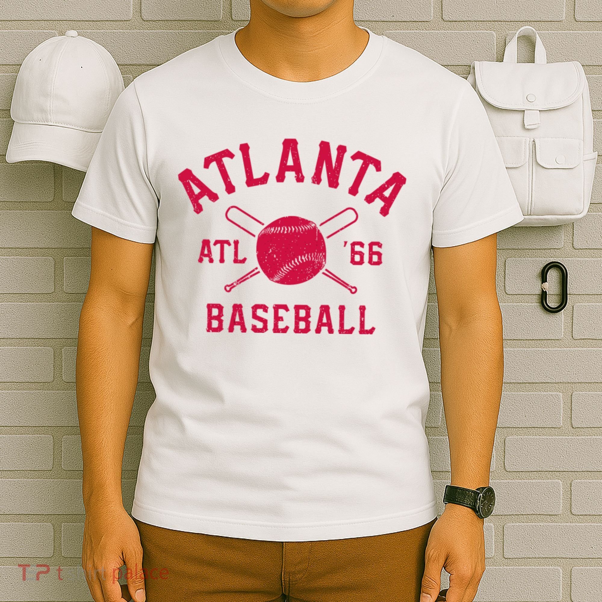 Atlanta Baseball ATL Vintage Brave Retro T-Shirt