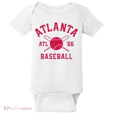 Atlanta Baseball ATL Vintage Brave Retro Baby Bodysuit