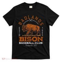 American Bison Baseball Retro Minor League Baseball Team T-Shirt thumb 0