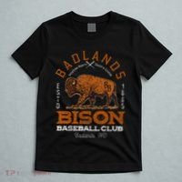 American Bison Baseball Retro Minor League Baseball Team T-Shirt thumb 5