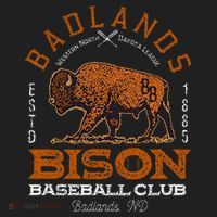 American Bison Baseball Retro Minor League Baseball Team Beanie thumb 2