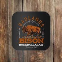 American Bison Baseball Retro Minor League Baseball Team Coaster thumb 0