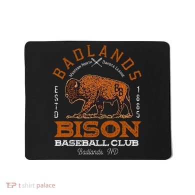 American Bison Baseball Retro Minor League Baseball Team Mousepad