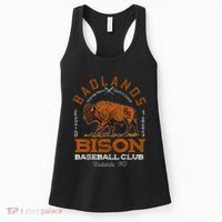 American Bison Baseball Retro Minor League Baseball Team Women's Tank Top thumb 0