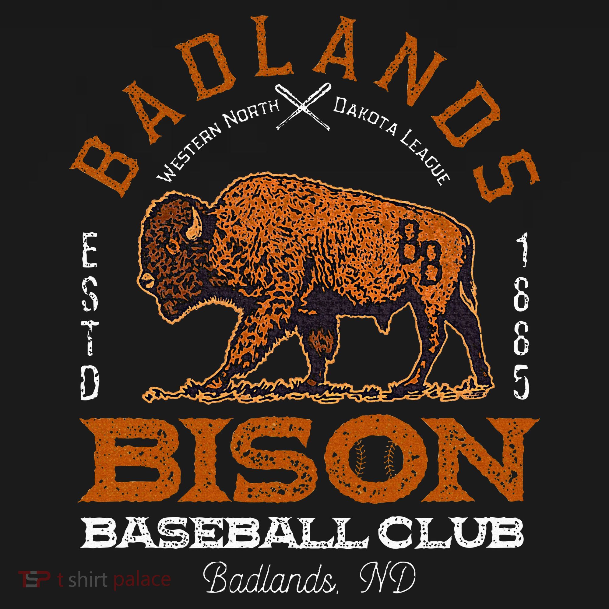 American Bison Baseball Retro Minor League Baseball Team Women's Tank Top