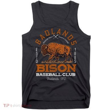 American Bison Baseball Retro Minor League Baseball Team Tank Top