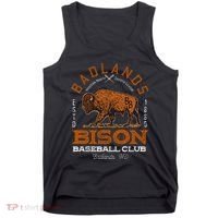 American Bison Baseball Retro Minor League Baseball Team Tank Top thumb 0