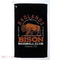 American Bison Baseball Retro Minor League Baseball Team Golf Towel thumb 0