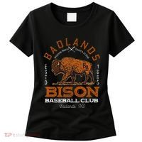 American Bison Baseball Retro Minor League Baseball Team Women's T-Shirt thumb 0