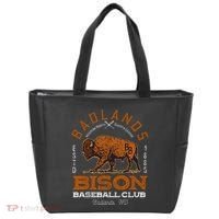American Bison Baseball Retro Minor League Baseball Team Tote Bag thumb 0