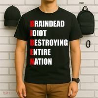 Anti Biden Braindead Idiot Destroying Entire Nation T-Shirt thumb 6
