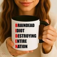 Anti Biden Braindead Idiot Destroying Entire Nation Coffee Mug thumb 3