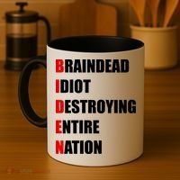 Anti Biden Braindead Idiot Destroying Entire Nation Coffee Mug thumb 4