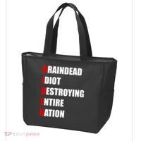 Anti Biden Braindead Idiot Destroying Entire Nation Tote Bag thumb 3