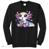 Axolotl Bubble Boba Tea Kawaii Anime Gifts Women Sweatshirt thumb 0