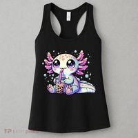 Axolotl Bubble Boba Tea Kawaii Anime Gifts Women Women's Tank Top thumb 3