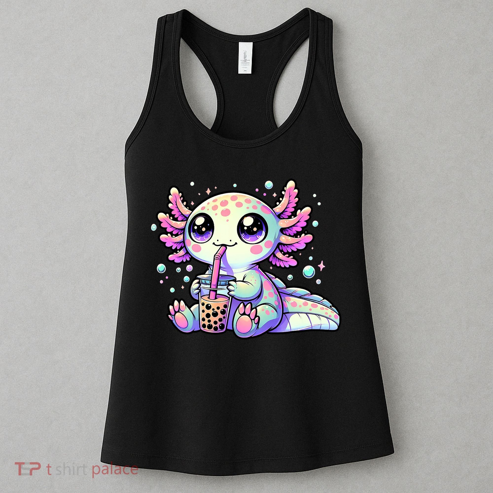 Axolotl Bubble Boba Tea Kawaii Anime Gifts Women Women's Tank Top