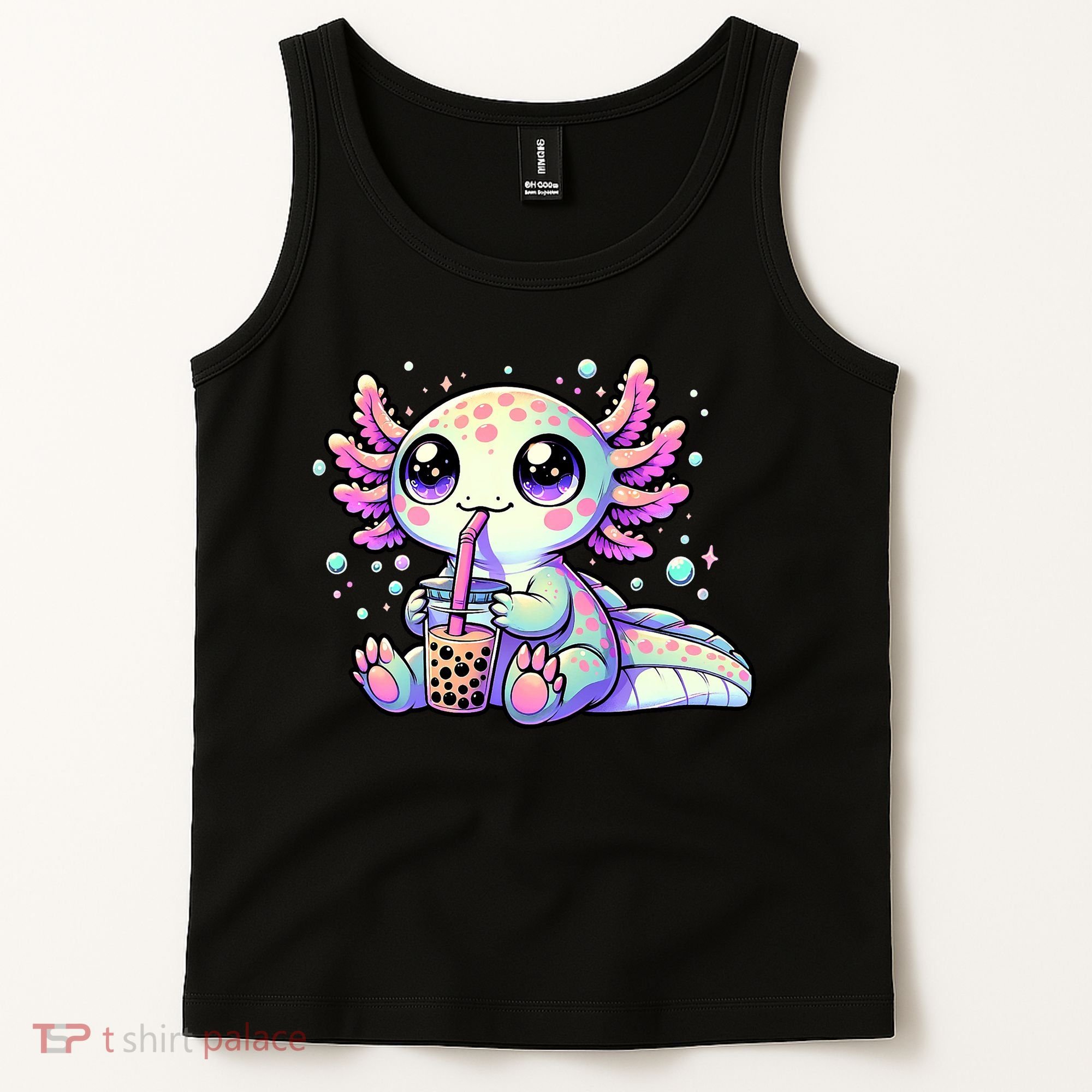 Axolotl Bubble Boba Tea Kawaii Anime Gifts Women Tank Top
