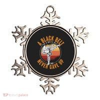 A Black Belt Is A White Belt Never Gave Up Karate Motivation Ornament thumb 0