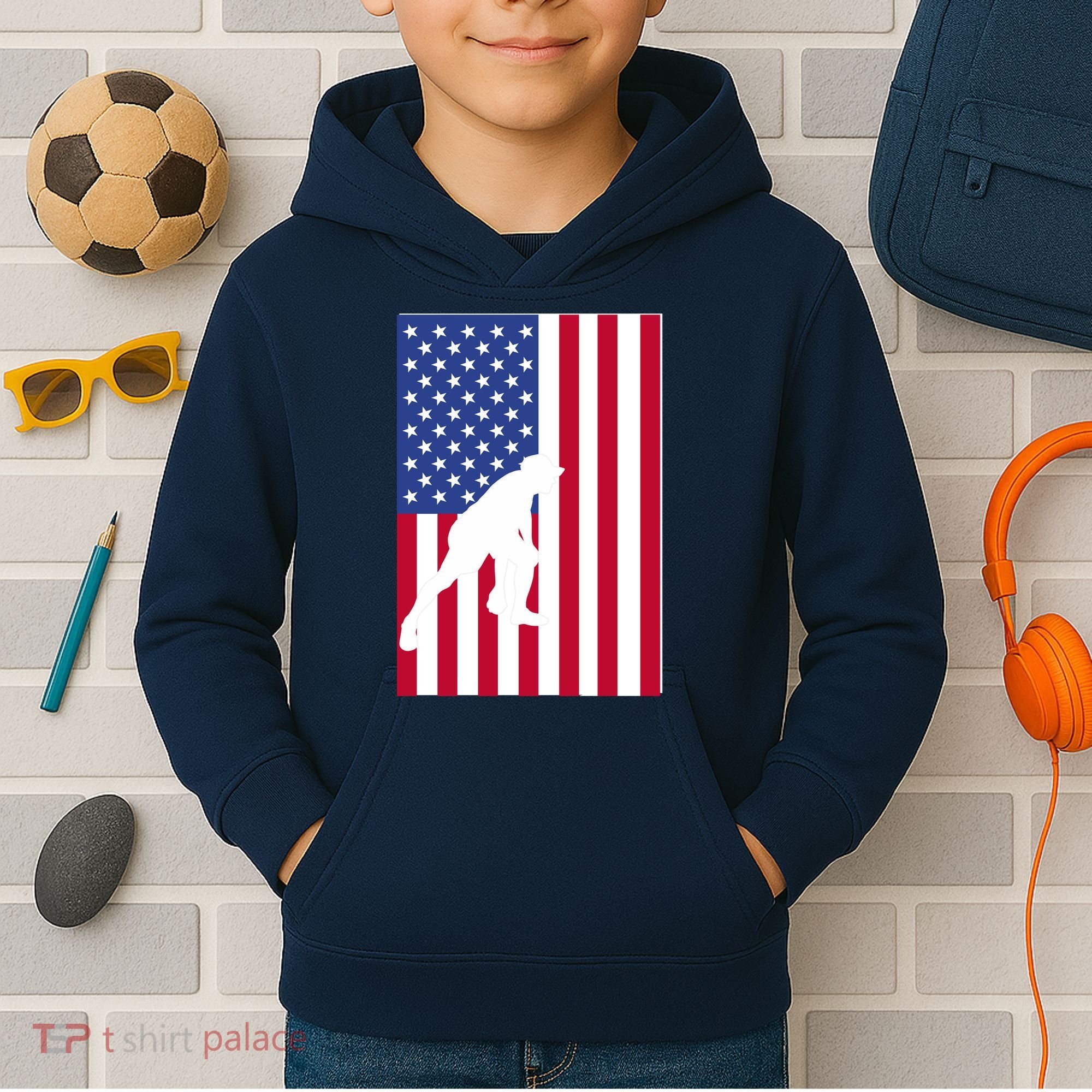 American Bocce Ball Kids Hoodie