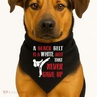 A Black Belt Is A White Belt That Never Gave Up Karate MMA USA-Made Doggie Bandana thumb 1