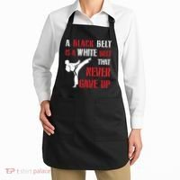 A Black Belt Is A White Belt That Never Gave Up Karate MMA Apron thumb 2
