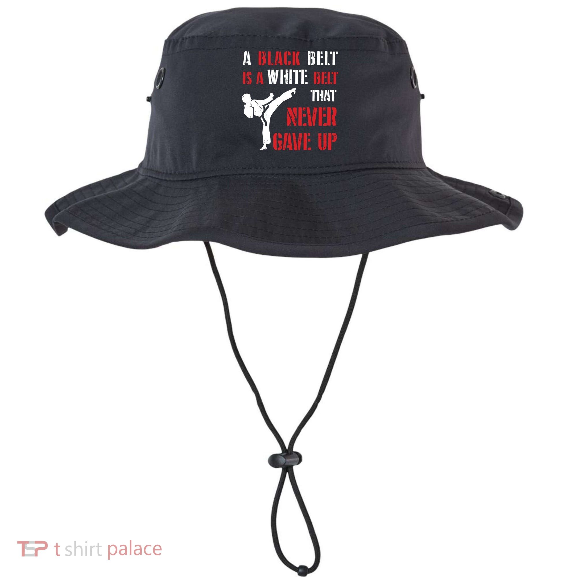 A Black Belt Is A White Belt That Never Gave Up Karate MMA Bucket Hat