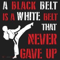 A Black Belt Is A White Belt That Never Gave Up Karate MMA Hat thumb 2