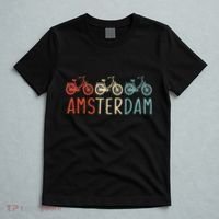 Amsterdam Bike Bicycle City Retro Cycling Gift T-Shirt thumb 5