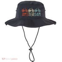 Amsterdam Bike Bicycle City Retro Cycling Gift Bucket Hat thumb 0