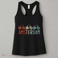 Amsterdam Bike Bicycle City Retro Cycling Gift Women's Tank Top thumb 3