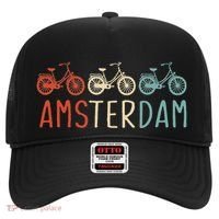 Amsterdam Bike Bicycle City Retro Cycling Gift Hat thumb 0