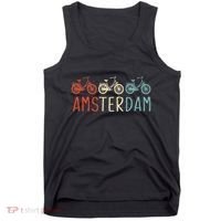Amsterdam Bike Bicycle City Retro Cycling Gift Tank Top thumb 0