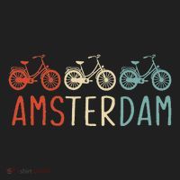 Amsterdam Bike Bicycle City Retro Cycling Gift Golf Towel thumb 3