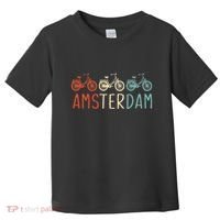Amsterdam Bike Bicycle City Retro Cycling Gift Toddler T-Shirt thumb 0