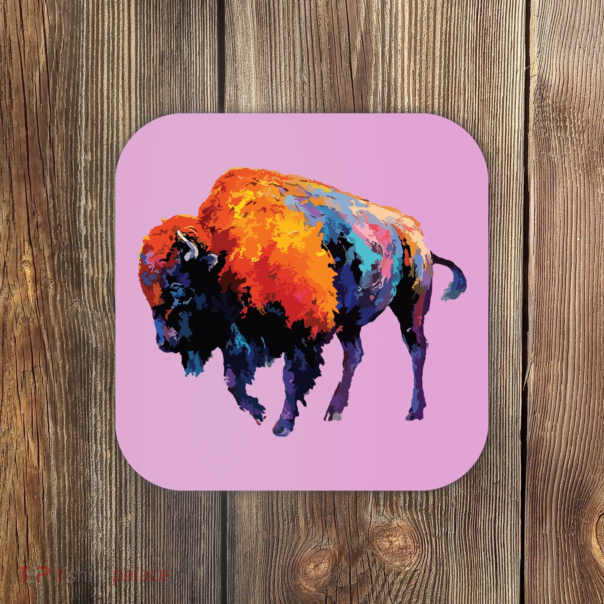 American Buffalo Buffalo American Bison Coaster