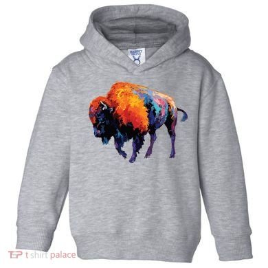 American Buffalo Buffalo American Bison Toddler Hoodie