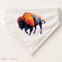 American Buffalo Buffalo American Bison USA-Made Doggie Bandana thumb 0
