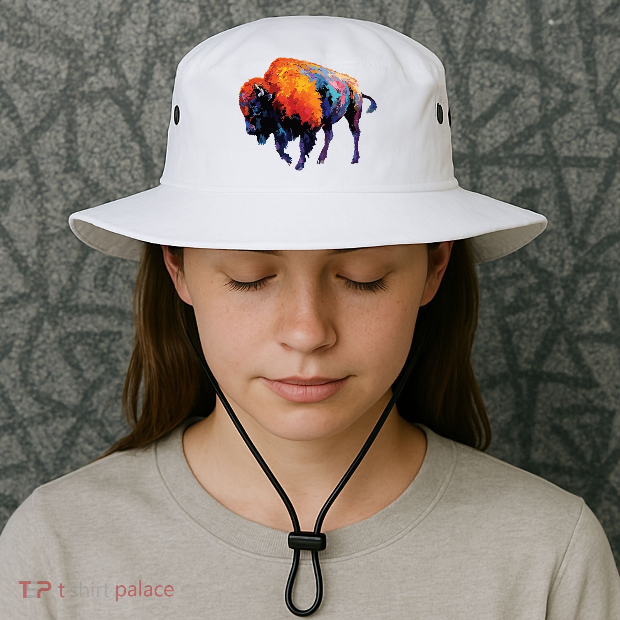 American Buffalo Buffalo American Bison Bucket Hat