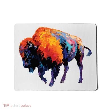 American Buffalo Buffalo American Bison Mousepad