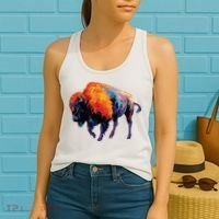 American Buffalo Buffalo American Bison Women's Tank Top thumb 2
