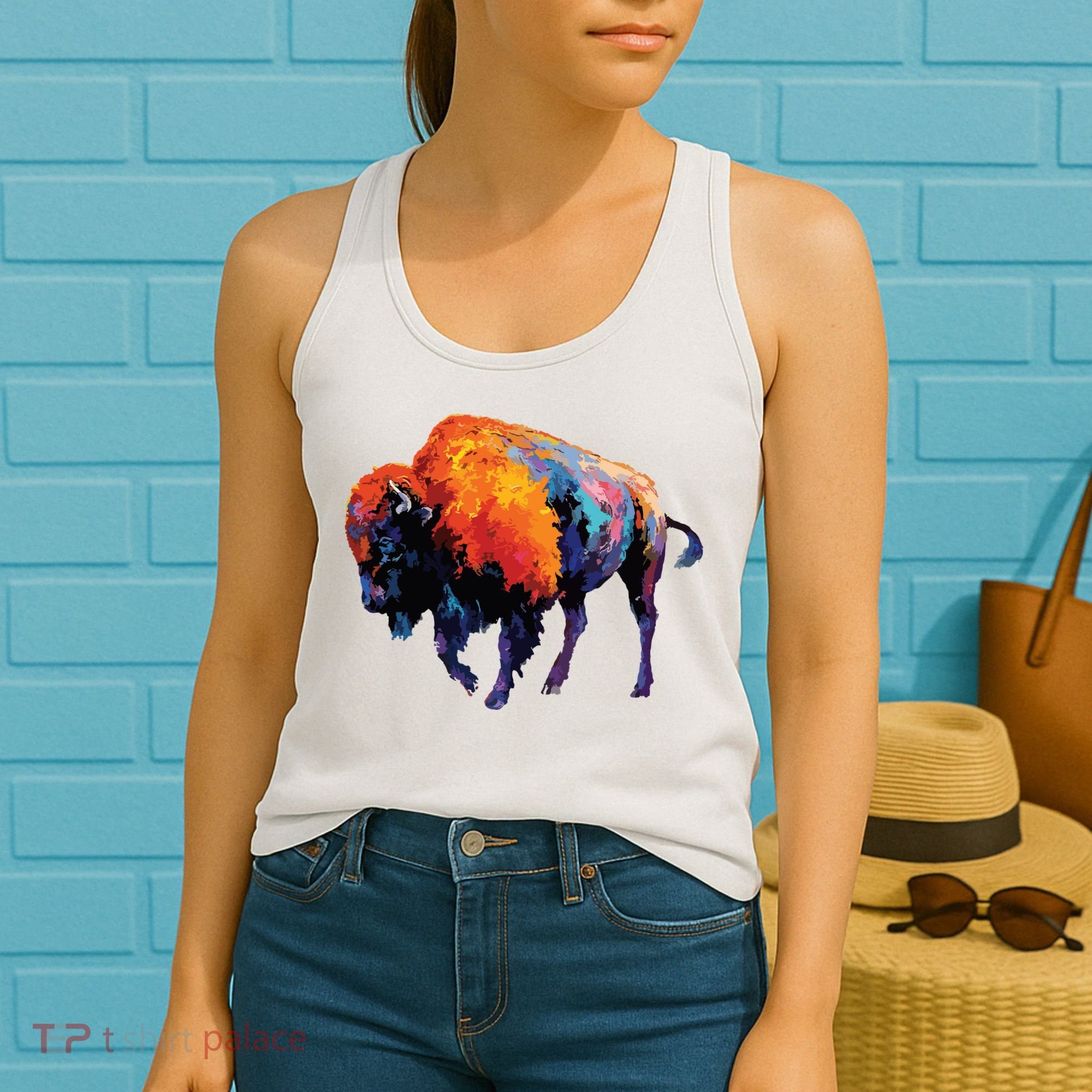 American Buffalo Buffalo American Bison Women's Tank Top